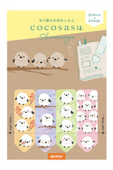 Beverly cocosasu Separable Sticky Notes - Shimaenaga Long-tailed Tit - Default Title by Techo Treats Stationery
