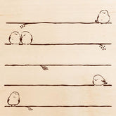 Beverly Colorful Rubber Stamp - Shimaenaga Long-tailed Tit Taking a Break - Default Title by Techo Treats Stationery