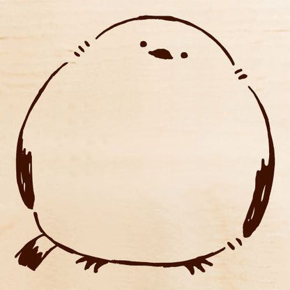 Beverly Colorful Rubber Stamp - Shimaenaga Long-tailed Tit Up - Default Title by Techo Treats Stationery