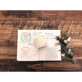 Beverly Colorful Rubber Stamp - Shimaenaga Long-tailed Tit Wreath - Default Title by Techo Treats Stationery