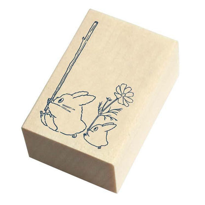 Beverly Ghibli x MT Pal Rubber Stamp - Totoro and Little Totoro - Default Title by Techo Treats Stationery
