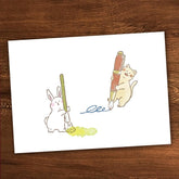 Beverly Ink Pal Rubber Stamp - Cat and Fountain Pen - Default Title by Techo Treats Stationery