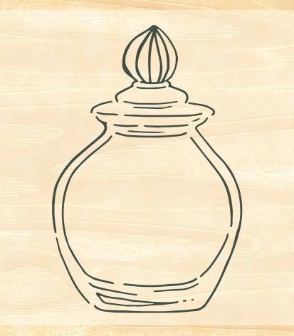 Beverly Ink Pal Rubber Stamp - Glass Bottle with Lid - Default Title by Techo Treats Stationery