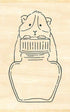 Beverly Ink Pal Rubber Stamp - Guinea Pig and Ink - Default Title by Techo Treats Stationery