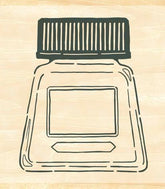 Beverly Ink Pal Rubber Stamp - Ink Bottle - Default Title by Techo Treats Stationery