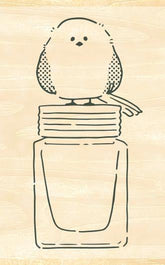 Beverly Ink Pal Rubber Stamp - Shimaenaga and Ink - Default Title by Techo Treats Stationery