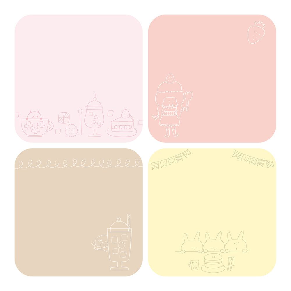 Beverly mizutama Marumi Sticky Notes - Snack Time - L - Default Title by Techo Treats Stationery