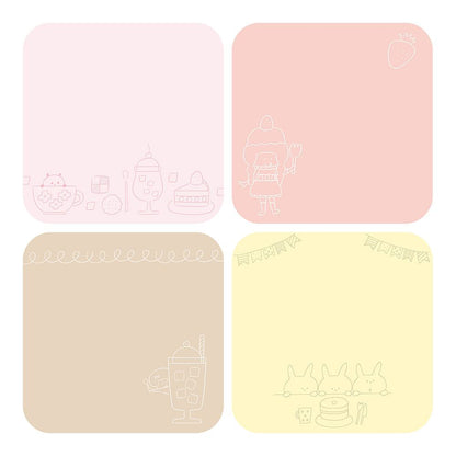 Beverly mizutama Marumi Sticky Notes - Snack Time - L - Default Title by Techo Treats Stationery