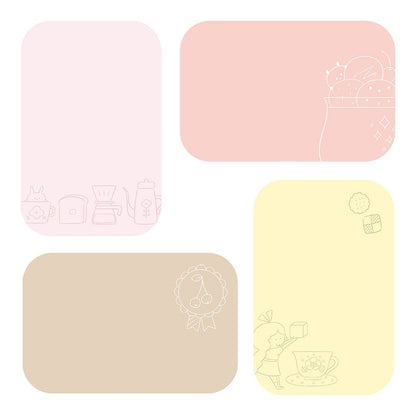 Beverly mizutama Marumi Sticky Notes - Snack Time - M - Default Title by Techo Treats Stationery