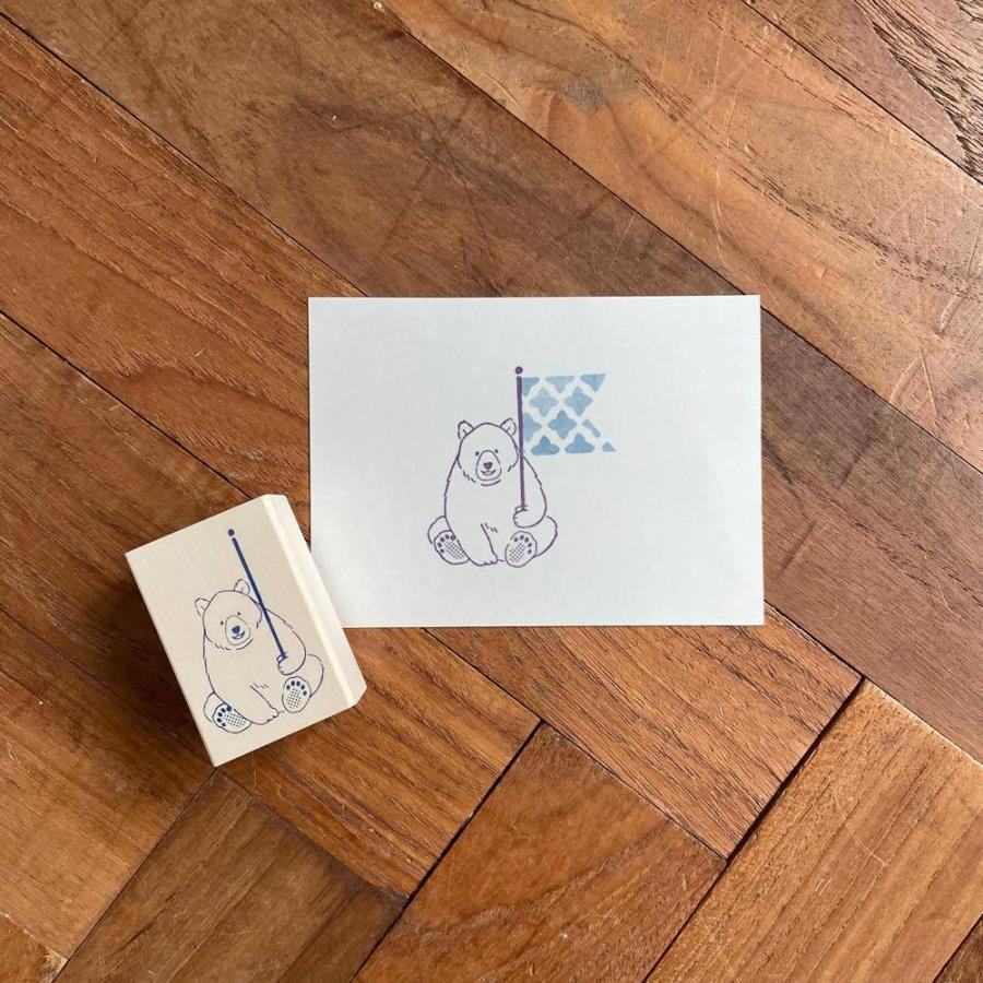 Beverly MT Pal Rubber Stamp - Bear - Default Title by Techo Treats Stationery