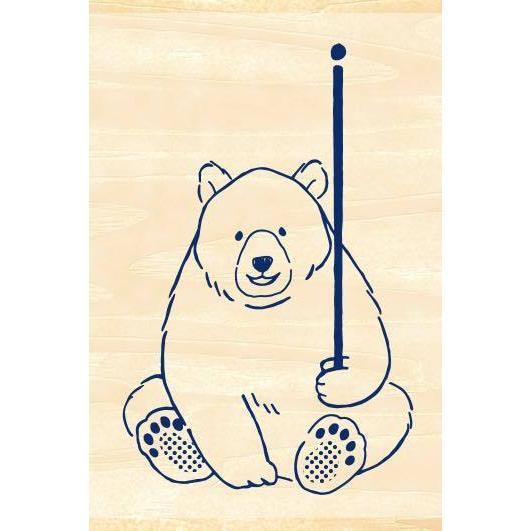 Beverly MT Pal Rubber Stamp - Bear - Default Title by Techo Treats Stationery
