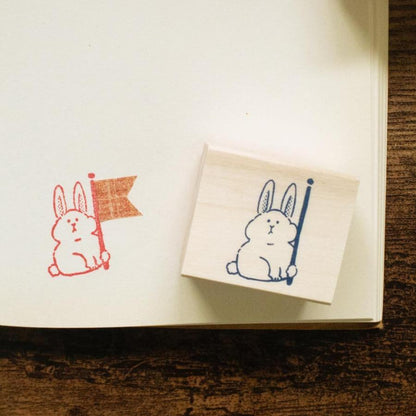 Beverly MT Pal Rubber Stamp - Rabbit - Default Title by Techo Treats Stationery