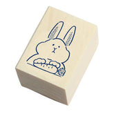 Beverly MT Pal Rubber Stamp - Rabbit Ready to Eat - Default Title by Techo Treats Stationery