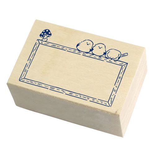 Beverly MT Pal Rubber Stamp - Shimaenaga on Frame - Default Title by Techo Treats Stationery