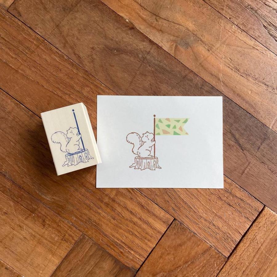 Beverly MT Pal Rubber Stamp - Squirrel - Default Title by Techo Treats Stationery