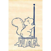 Beverly MT Pal Rubber Stamp - Squirrel - Default Title by Techo Treats Stationery