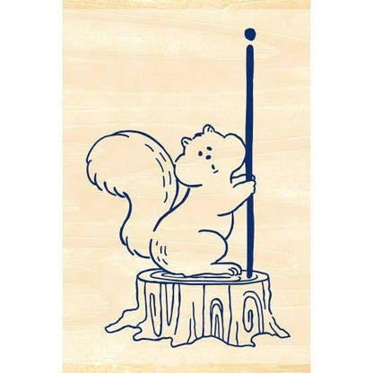 Beverly MT Pal Rubber Stamp - Squirrel - Default Title by Techo Treats Stationery