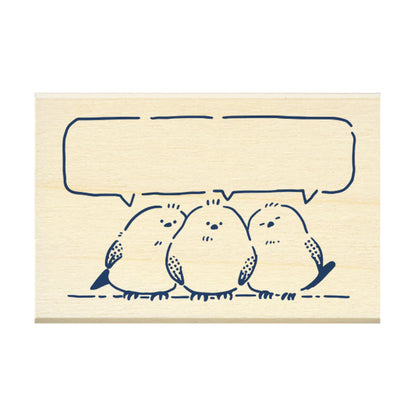 Beverly MT Pal Rubber Stamp - Talking Shimaenaga - Default Title by Techo Treats Stationery