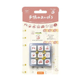 Beverly Planner Pal Rubber Stamp Set in Clear Case - Food - Default Title by Techo Treats Stationery
