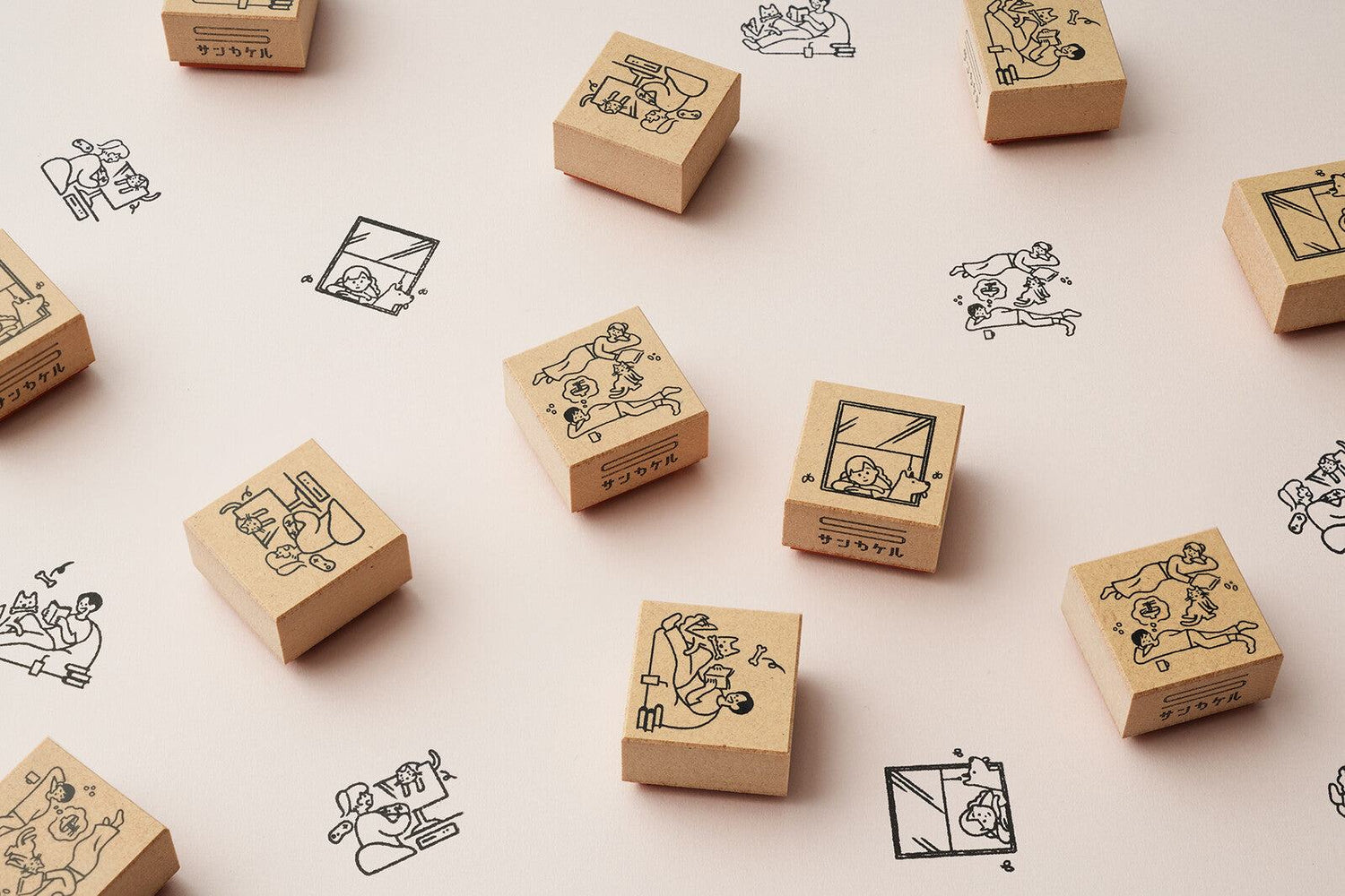 Beverly Sankakeru Currently on Vacation Rubber Stamp - Feeling Lazy - Default Title by Techo Treats Stationery