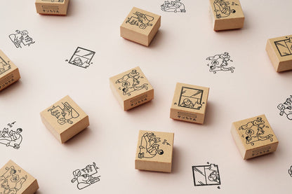 Beverly Sankakeru Currently on Vacation Rubber Stamp - Gaming - Default Title by Techo Treats Stationery