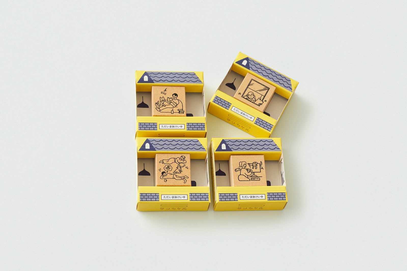 Beverly Sankakeru Currently on Vacation Rubber Stamp - Reading Manga - Default Title by Techo Treats Stationery