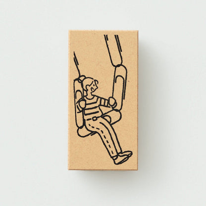 Beverly Sankakeru Office Life Rubber Stamp - Clip - Default Title by Techo Treats Stationery