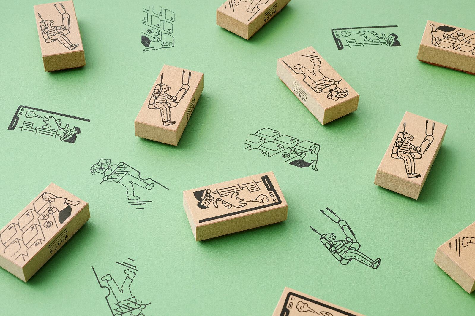 Beverly Sankakeru Office Life Rubber Stamp - File - Default Title by Techo Treats Stationery