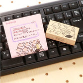 Beverly Sankakeru Office Life Rubber Stamp - Keyboard - Default Title by Techo Treats Stationery