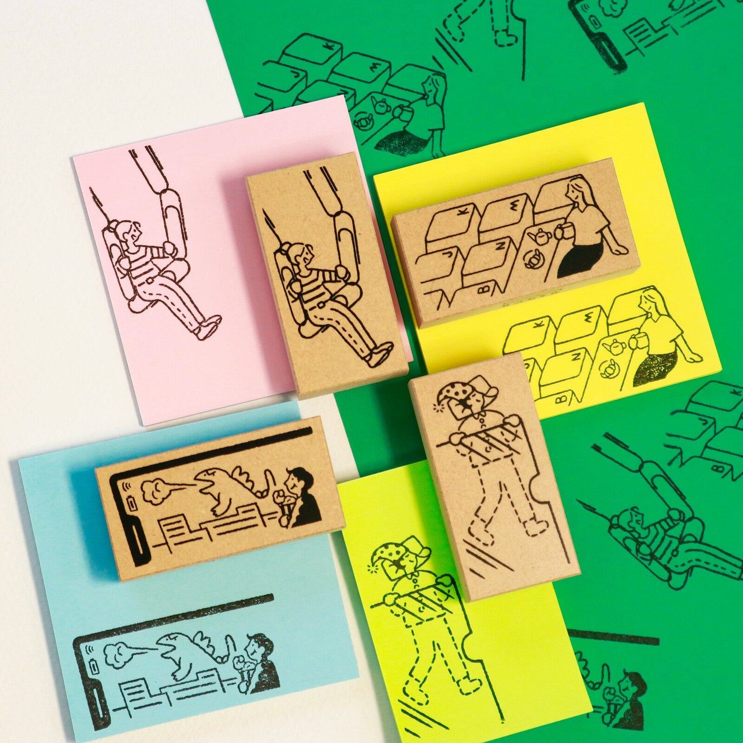 Beverly Sankakeru Office Life Rubber Stamp - Keyboard - Default Title by Techo Treats Stationery