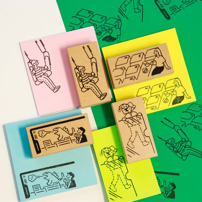 Beverly Sankakeru Office Life Rubber Stamp - Keyboard - Default Title by Techo Treats Stationery