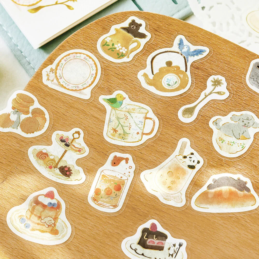 BGM Afternoon Tea Party Foil-stamped Flake Seal - Let&
