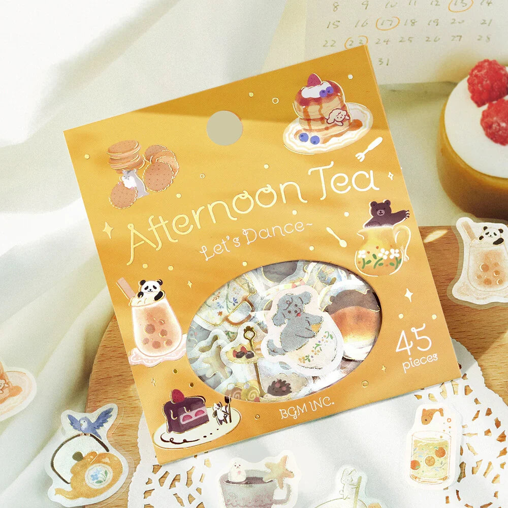 BGM Afternoon Tea Party Foil-stamped Flake Seal - Let&
