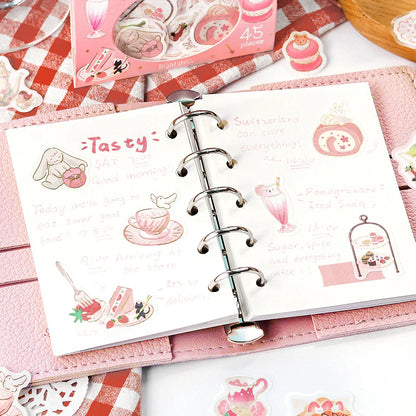 BGM Afternoon Tea Party Foil-stamped Flake Seal - So Yummy - Default Title by Techo Treats Stationery