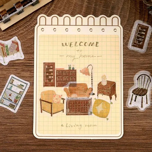 BGM Blue Sky Flea Market Vintage Zakka Foil-stamped Flake Seal - Interior Shop - Default Title by Techo Treats Stationery