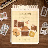 BGM Blue Sky Flea Market Vintage Zakka Foil-stamped Flake Seal - Interior Shop - Default Title by Techo Treats Stationery