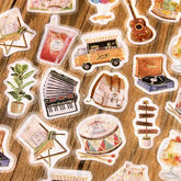 BGM Blue Sky Flea Market Vintage Zakka Foil-stamped Flake Seal - Let&