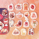 BGM Cafe A La Mode Cosmos Foil-stamped Flake Seal - Akaneiro Sunset - Default Title by Techo Treats Stationery
