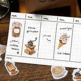 BGM Cafe A La Mode Cosmos Foil-stamped Flake Seal - Starry Glow of Dusk - Default Title by Techo Treats Stationery