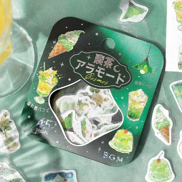 BGM Cafe A La Mode Cosmos Foil-stamped Flake Seal - Twilight Moonlit Sky - Default Title by Techo Treats Stationery