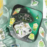 BGM Cafe A La Mode Cosmos Foil-stamped Flake Seal - Twilight Moonlit Sky - Default Title by Techo Treats Stationery