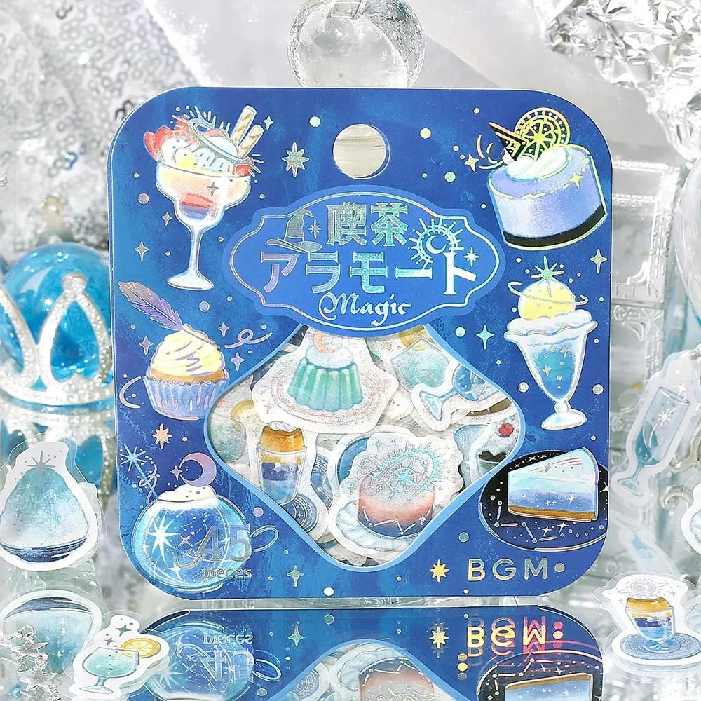 BGM Cafe A La Mode Magic Foil-stamped Flake Seal - Ice
