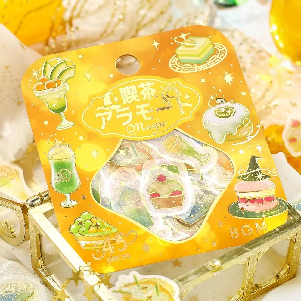 BGM Cafe A La Mode Magic Foil-stamped Flake Seal - Light