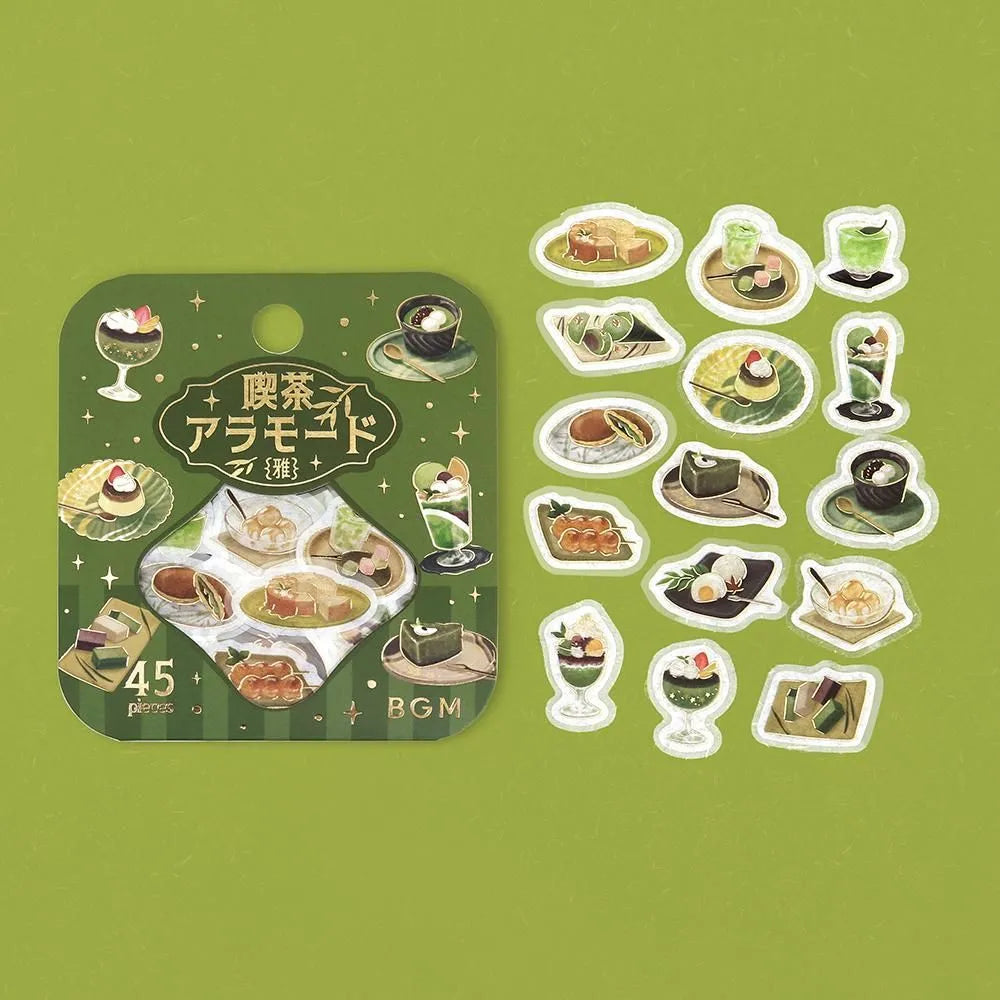 BGM Cafe A La Mode Miyabi Foil-stamped Flake Seal - Pine Needle - Default Title by Techo Treats Stationery