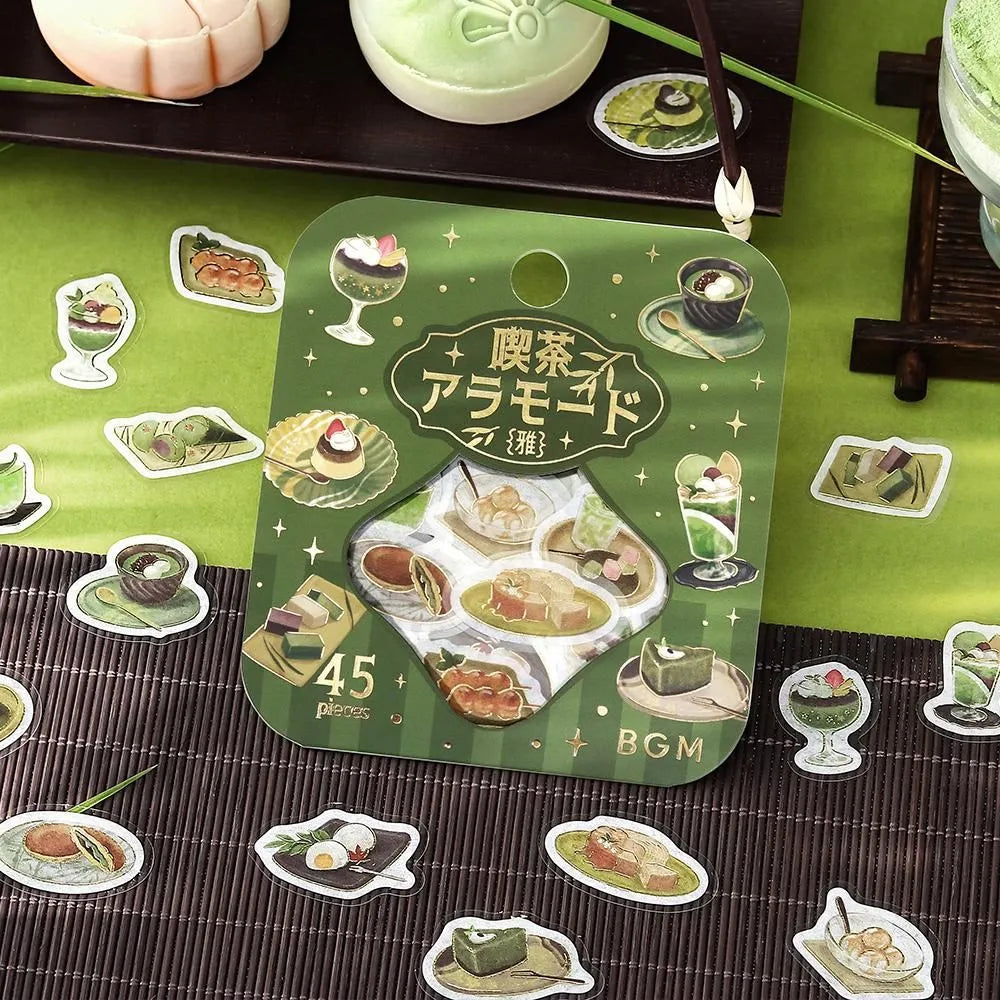 BGM Cafe A La Mode Miyabi Foil-stamped Flake Seal - Pine Needle - Default Title by Techo Treats Stationery