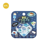 BGM Cafe A La Mode Miyabi Foil-stamped Flake Seal - Ruri Blue - Default Title by Techo Treats Stationery