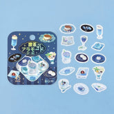 BGM Cafe A La Mode Miyabi Foil-stamped Flake Seal - Ruri Blue - Default Title by Techo Treats Stationery