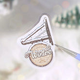 BGM Cafe A La Mode Winter Limited Foil-stamped Flake Seal - Snowy Town - Default Title by Techo Treats Stationery