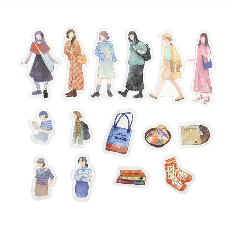 BGM Cherie Coordinate Seal - Shimokitazawa - Default Title by Techo Treats Stationery