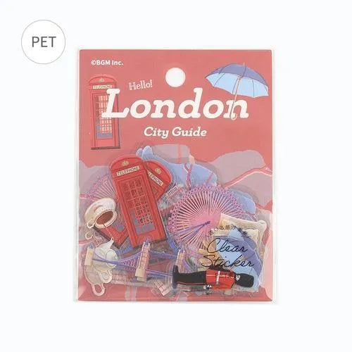 BGM City Guide Clear Sticker - London - Default Title by Techo Treats Stationery